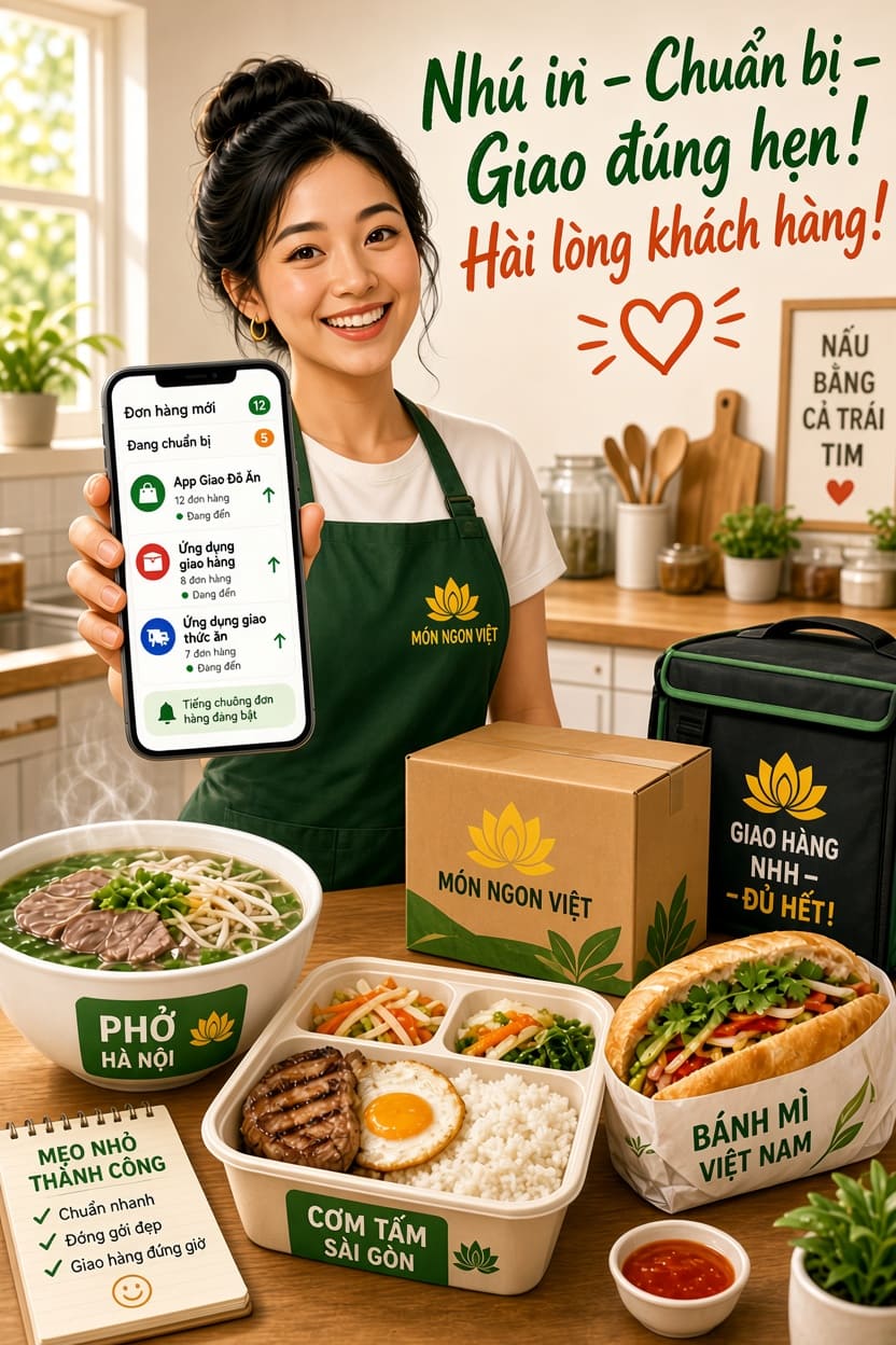 Cách Bán Đồ Ăn Online Trên App Hiệu Quả (GrabFood, ShopeeFood, Be) 