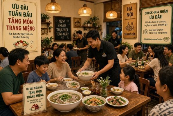 Cách Thu Hút Khách Cho Quán Ăn Mới Mở Đông Ngay Tuần Đầu