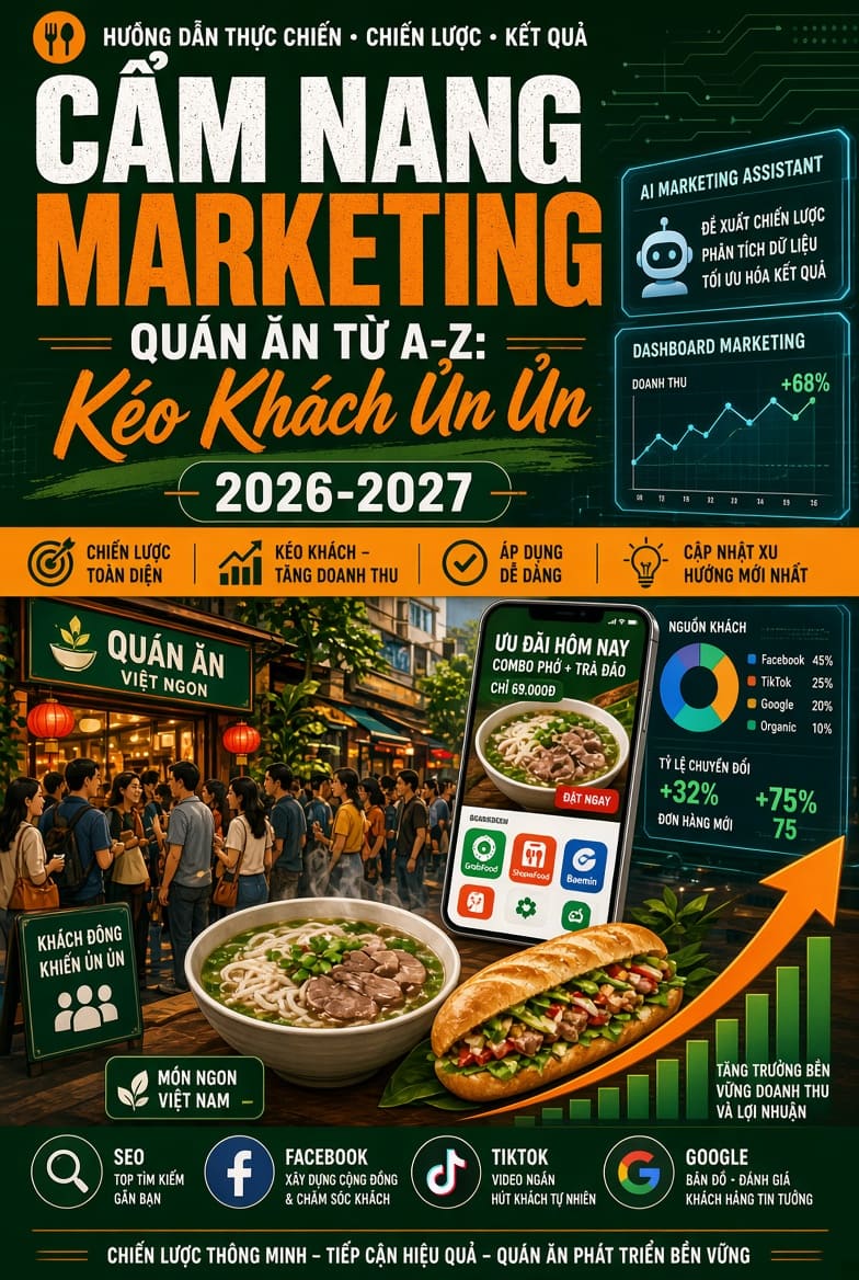 Cẩm Nang Marketing Quán Ăn Từ A-Z: Kéo Khách Ùn Ùn 2026-2027
