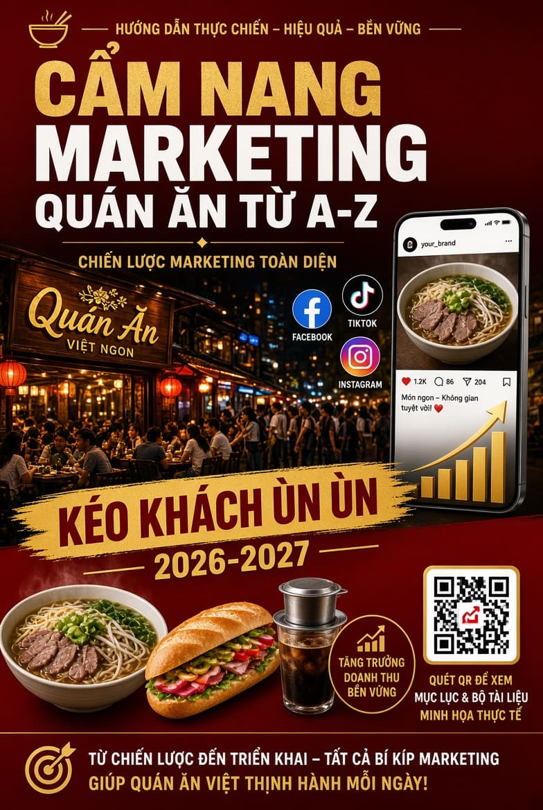 Cẩm Nang Marketing Quán Ăn Từ A-Z: Kéo Khách Ùn Ùn 2026-2027
